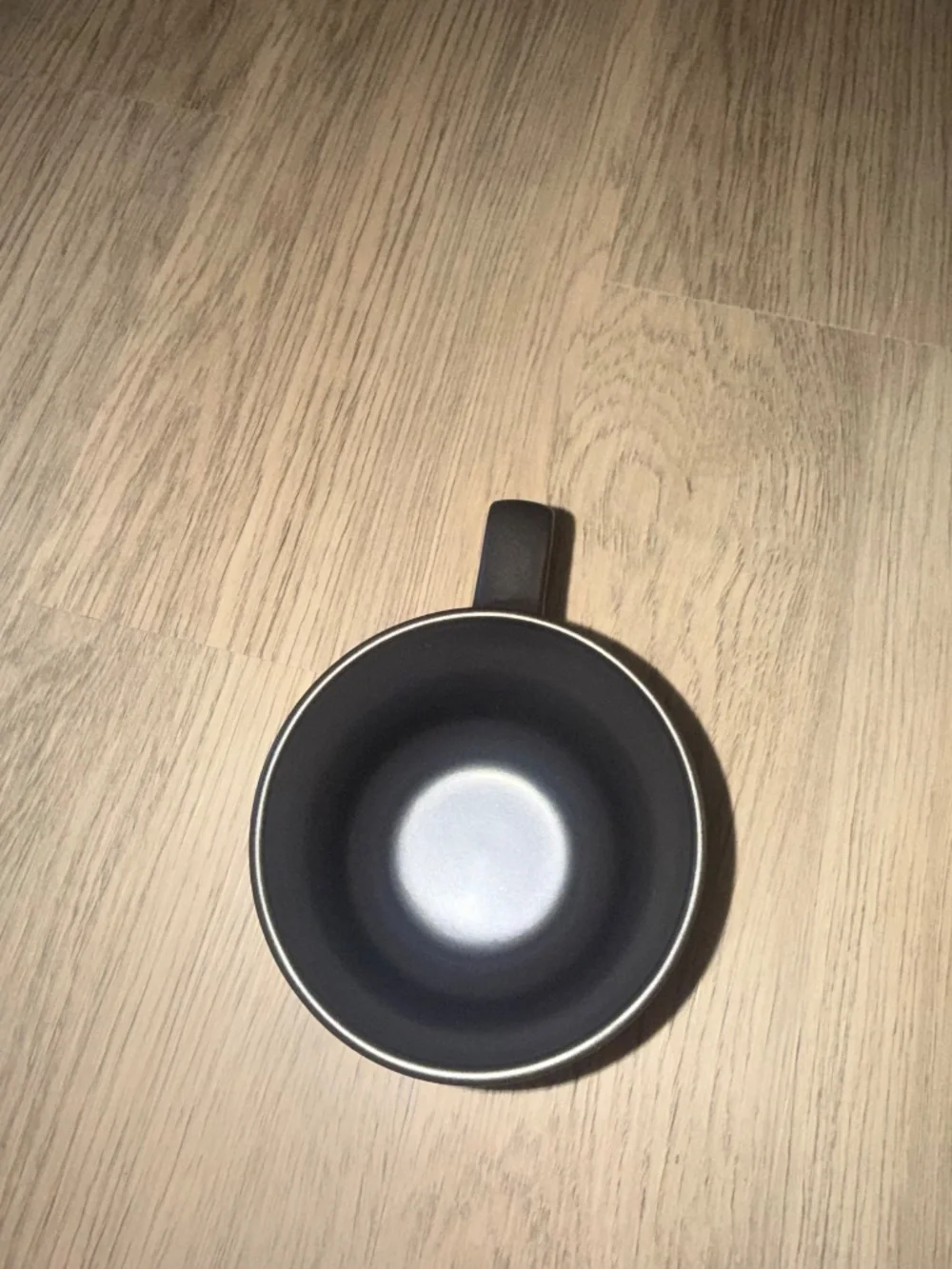 Sur La Table Monogram H Mug Black White Initial Coffee Cup Modern